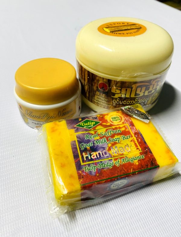 হ্যান্ডমেড সুপার হোয়াইটেনিং জাফরান গট মিল্ক সোপ/ সাবান এবং ময়েশ্চারাইজার ক্রিম কম্বো