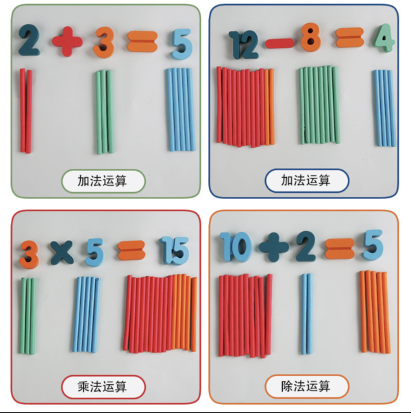 Teaching aids for teaching maths, digital children's counting sticks, teaching toy, set, training - Image 3