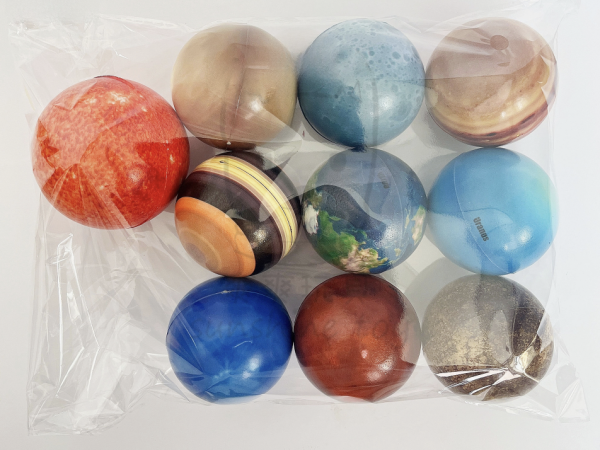 Planetary polyurethane moon solar-powered, sponge toy, starry sky, 63mm, science and technology - Image 2